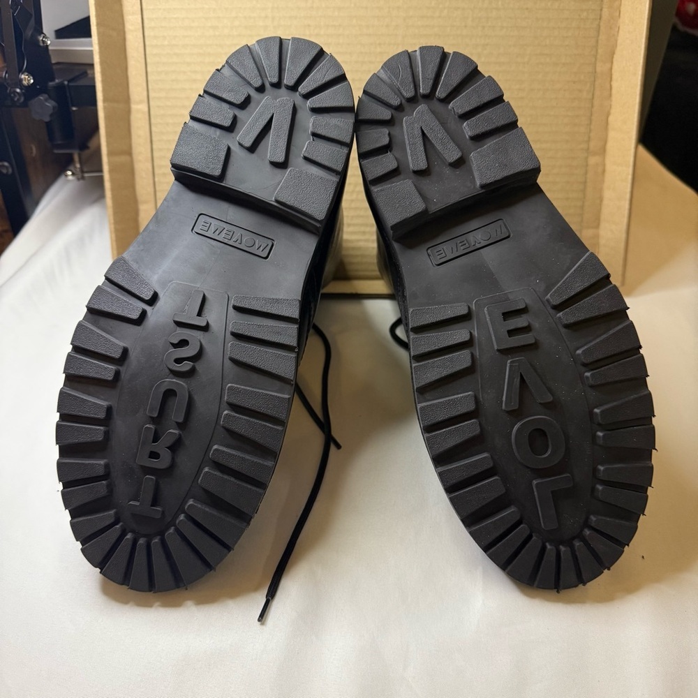 VELDSKOEN Move Me Ranger Boot Black Leather Black Sole Men’s 7 Women’s 9 EU 40 - Picture 6 of 16